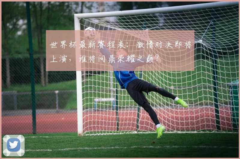 世界杯最新赛程表：激情对决即将上演，谁将问鼎荣耀之巅？