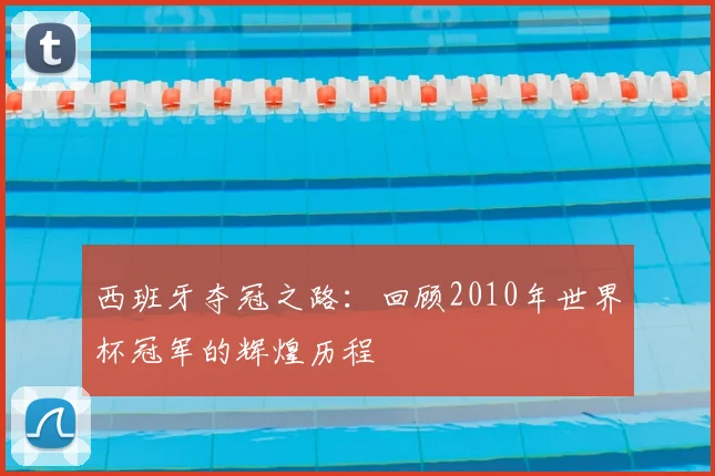 西班牙夺冠之路：回顾2010年世界杯冠军的辉煌历程